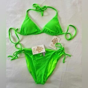 Becca Swim by Rebecca Virtue Bikini Set - Hot Green (New with Tags)